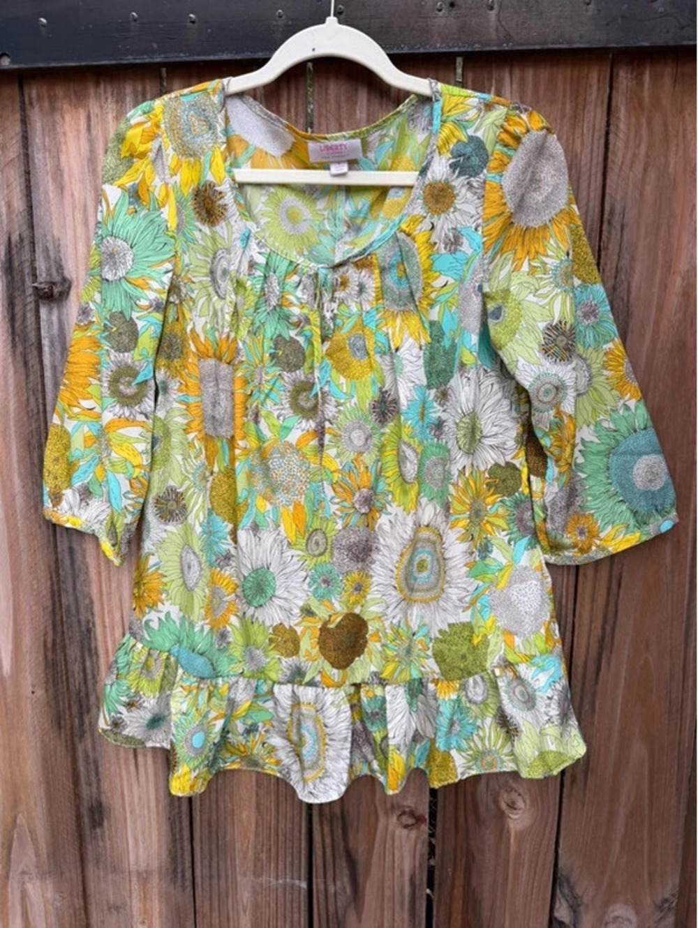 Retro Inspired Liberty of London Sunflower Blouse